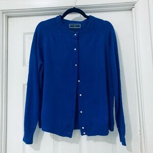 Karen Scott Royal Blue Cardigan